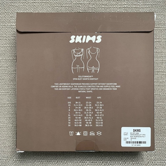 SKIMS SHAPEWEAR BUTT LIFTING OPEN BUST BODYSUIT SIZE M - Picture 7 of 15